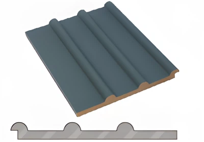 Panel de pared MDF con chapa de papel de melamina